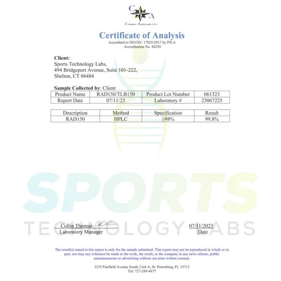 Liquid RAD-150 (TLB-150) 10 mg/mL - Image 4