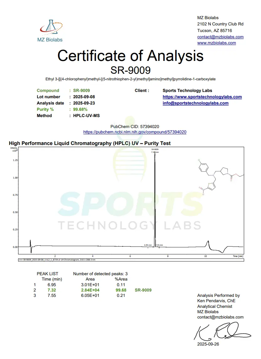 SR-9009 (Liquid Stenabolic) – 20 mg/mL - Image 2